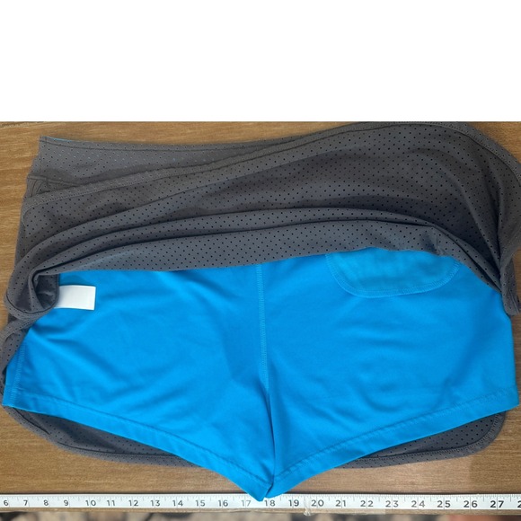Slazenger Women's Golf Skort Athletic Gray Blue L Large Skirt Shorts - Picture 6 of 7